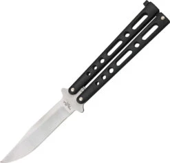 Benchmark 9" Black Stainless Balisong Knife 004