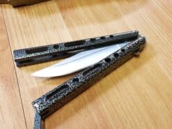 Benchmark Balisong 9" Black Silver Stainless Folding Knife 005 -Elite Knives Shop 005b d7abb793 5918 4838 b1c0 c39302b32441