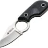 Kizlyar Amigo X Black G10 Handle Fixed AUS-8 Stainless Neck Knife W/ Sheath 0088