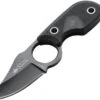 Kizlyar Amigo X Fixed TiNi D2 Tool Steel Blade Black G10 Handle Neck Knife 0091