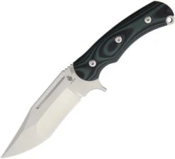 KIZER Super Bad Fixed Blade Bowie Knife W/ Black & Green G-10 Handle 1015A2