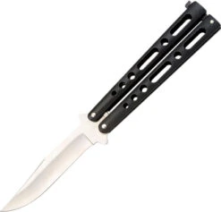 Bear & Son 9" Black Handle Butterfly Folding Knife - Flipping - 117b -Elite Knives Shop 117b 5fb82231 52b5 48d9 b65c df4b1c8d3414