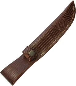 Other Fixed Blade Knife Leather Belt Sheath Lizard Pattern 1182