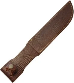 Other 7" Fixed Blade Knife Leather Belt Sheath Lizard Pattern 1183