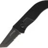 FirstEdge TrackLock Folder A/O Folding Serrated Tanto Blade Black Knife K1355