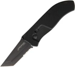 FirstEdge TrackLock Folder A/O Folding Serrated Tanto Blade Black Knife K1355