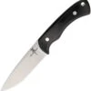 Zoe Crist Knives Saluda Canvas Black Micarta Handle Fixed Knife Hunting 14mbc