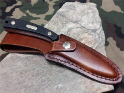 Schrade Old Timer Guthook Skinner Knife Fixed 7 1/4" Stainless - 158OT -Elite Knives Shop 158ot