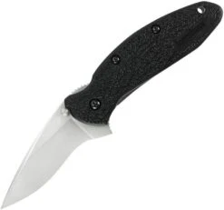 Kershaw Scallion Linerlock A/O Stainless Folding Blade Black Handle Knife 1620X