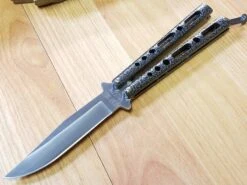 Bear & Son 9" Black And Silver Handle Butterfly Folding Knife - Flipping - 117s -Elite Knives Shop 17b c4037466 bff1 4ee2 b9b6 71837aac2a8e