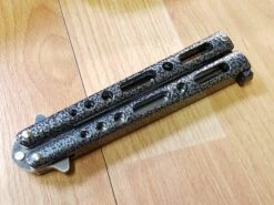 Bear & Son 9" Black And Silver Handle Butterfly Folding Knife - Flipping - 117s -Elite Knives Shop 17c 916accce 0426 4368 ad73 fe993f6f458b