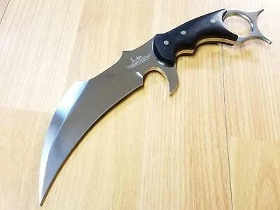 United Cutlery Gil Hibben Silver Chrome Karambit Claw Dagger Knife 5Cr15 Micarta - 5054 4 United Cutlery Gil Hibben Silver Chrome Karambit Claw Dagger Knife 5Cr15 Micarta - 5054 - Image 4