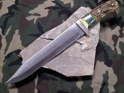 Schrade Uncle Henry 15 1/4" Delrin StagmBowie Hunter Knife Full Tang - 181UH 3 Schrade Uncle Henry 15 1/4" Delrin StagmBowie Hunter Knife Full Tang - 181UH - Image 3