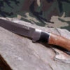 Elk Ridge Fixed Blade 7" Knife W/ Pakka & Quince Wood Handle 287