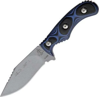 TOPS Delta Unit 3 Fixed Hunter Pt Blade Black & Blue G10 Handle Knife DEUT03 2 TOPS Delta Unit 3 Fixed Hunter Pt Blade Black & Blue G10 Handle Knife DEUT03 - Image 2
