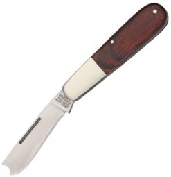 Bear & Son One Arm Bandit Barlow Rosewood Folding Razor Blade Knife 2181RAZR