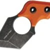 Real Steel Black Cat Orange G10 4" Fixed Tanto Blackwash Neck Knife 3123