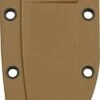 ESEE Model 3 Fixed Blade Knife Coyote Brown Zytel Sheath W/out Boot Clip 40CB