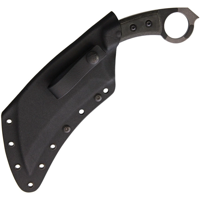 TOPS Tac Karambit Black Micarta Camo 1095HC Steel Fixed Blade Knife TAC01C 2 TOPS Tac Karambit Black Micarta Camo 1095HC Steel Fixed Blade Knife TAC01C - Image 2
