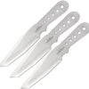 Hibben Small Stainless Fixed Tanto Blade Triple Thrower Knives + Sheath Set 5002