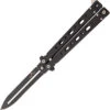 Bear & Son Bear Song IV Black 1095 Carbon Steel Aluminum Handle Balisong Knife B500AIBKB