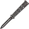 Bear & Son Bear Song IV Carbon Fiber Coated Aluminum Handles 1095 Carbon Steel Black Balisong CB500AICFB