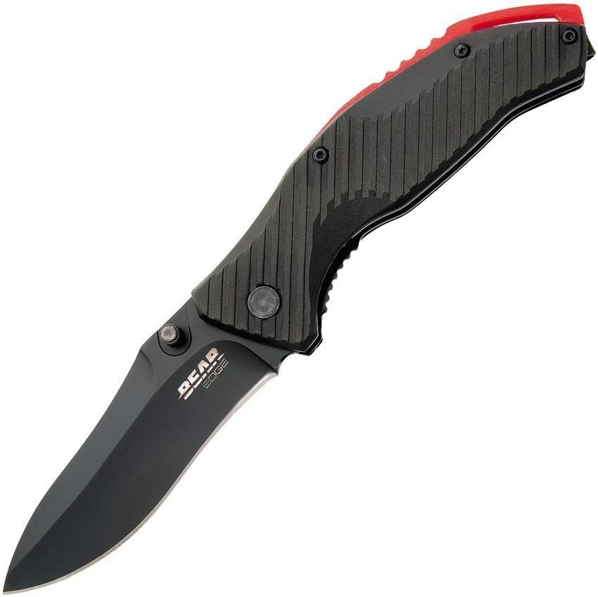 Bear Edge Sideliner Linerlock A/O Black Aluminum Stainless Folding Knife 61103 1 Bear Edge Sideliner Linerlock A/O Black Aluminum Stainless Folding Knife 61103