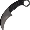 MTech Stainless Black G-10 Tactical Karambit Fixed Blade Neck Knife 665BK