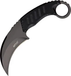 MTech Stainless Black G-10 Tactical Karambit Fixed Blade Neck Knife 665BK