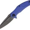 Kershaw Natrix Framelock A/O Blackwash Folding Blade Blue Handle Knife 7007BLUBW