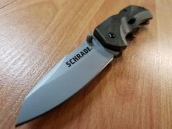 SCHRADE Mini M.A.G.I.C. Tactical Brown Assisted Open AUS-8 Folding Knife A7SMBR -Elite Knives Shop 7sm5