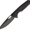 Rike Black Titanium Framelock Knife 154CM Stainless Blade G10 Handle 802GB