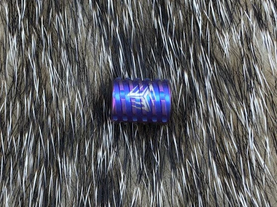 WE KNIFE Co. Titanium Purple Anodized Finish Construction Lanyard Bead A02B 1 WE KNIFE Co. Titanium Purple Anodized Finish Construction Lanyard Bead A02B