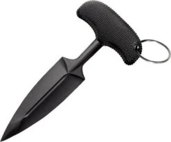 Cold Steel FGX Push Dagger Black Double Edge Grivory Lightweight Knife 92FPA