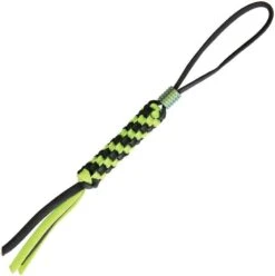 WE KNIFE Co Black & Green Paracord Knife Lanyard W/ Anodized Titanium Bead A01A