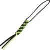 WE KNIFE Co Black & Green Braided Paracord Construction Knife Lanyard A03A
