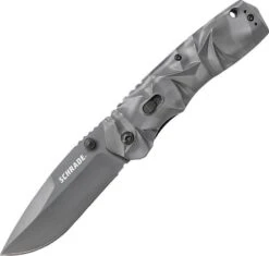 SCHRADE Dual Action Titanium MAGIC Linerlock A/O Drop Point Folding Blade Knife A12