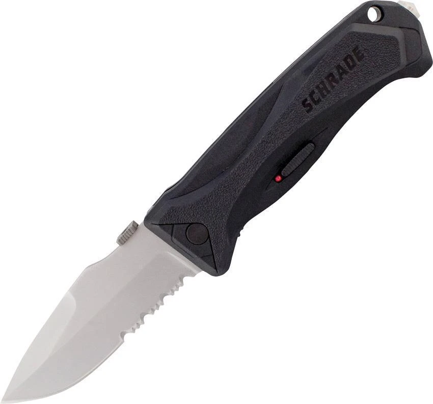 SCHRADE MAGIC Assist Open Serrated Drop Pt Folding Pocket KNIFE Bead Blast A6LS 1 SCHRADE MAGIC Assist Open Serrated Drop Pt Folding Pocket KNIFE Bead Blast A6LS