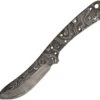 Alabama Damascus Steel 7.5" Full Tang Fixed Blade Knife Blank S032
