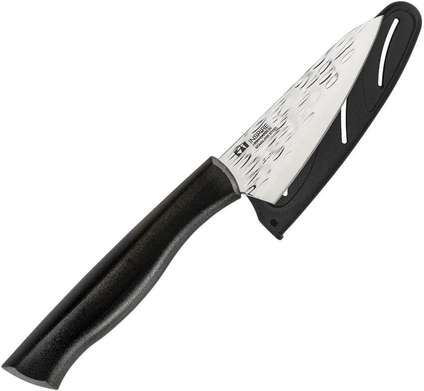 Kershaw 3.5" Fixed Stainless Blade Black Kitchen Inspire Paring Knife AH7068 2 Kershaw 3.5" Fixed Stainless Blade Black Kitchen Inspire Paring Knife AH7068 - Image 2