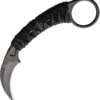 Bastinelli Creations PiKa Black Bohler N690 Fixed Blade Karambit Knife 202BM