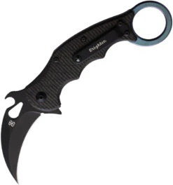 Brighten Blades Moonstruck Karambit Framelock Carbon Fiber Folding Pocket Knife 599TICV