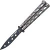 Bear & Son Butterfly Silver Powder Coat Balisong Knife 115tr