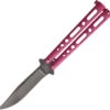 Bear & Son Butterfly Pink Stonewash Knife (Balisong) 117pksw
