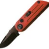 Bear & Son Automatic Bold Action XIV Knife Red Stainless 14C28N Sandvik Blade 1400AIRDB
