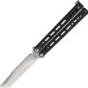 Bear Ops Bear Song VIII Balisong Black Galaxy Stainless Tanto Butterfly Knife 35303