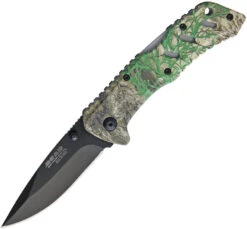 Bear Edge Lockback A/O Realtree Camo Aluminum Folding 440 Stainless Knife 61120