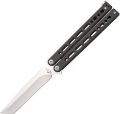 Bear Ops Bear Song VIII Balisong Black Stainless 154CM Tanto Butterfly Knife 810SSBKS