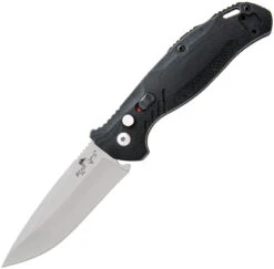 Bear & Son Automatic Bold Action XI Knife Black G10 Satin 14C28N Sandvik Blade AC1100B4P