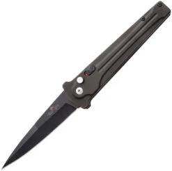 Bear & Son Automatic Bold Action III Knife Black Aluminum 14C28N Sandvik Blade AC350AIBKB